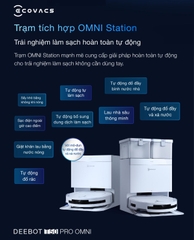 Robot Hút Bụi Lau Nhà Ecovacs Deebot T50 Pro Omni Gen 2 - Bản Quốc Tế