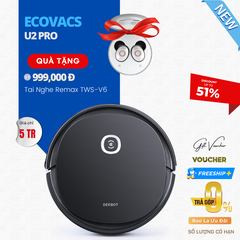 Robot Hút Bụi Lau Nhà Ecovacs Deebot U2 Pro Kết Nối App - Bản Quốc Tế
