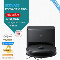 Robot Hút Bụi Lau Nhà Ecovacs Y1 Pro+ Lực Hút 6.500 Pa - Bản Quốc Tế