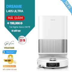 Robot Hút Bụi Lau Nhà Dreame L40s Ultra Lực Hút 19.000 Pa - Bản Quốc Tế