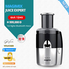 Máy Ép Chậm Kết Hợp Vắt Cam Làm Lạnh Kiêm Thái Lát Rau Củ Quả Magimix Juice Expert 3 Cao Cấp Có Lọc Cặn Sản Xuất Tại Pháp, Dung Tích 400 ML Công Suất 400 W - Nhập Khẩu Đức