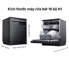 Máy Rửa Bát Xiaomi Mijia N1 16 Bộ Khử Trùng UV - Kết Nối App Mihome