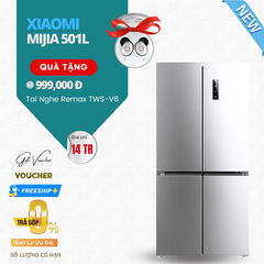 Tủ Lạnh Xiaomi Mijia 501L 4 Cánh - Màu Bạc Ánh Kim