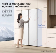 Tủ Lạnh Xiaomi Mijia 502L 2 Cánh – Kính Pha Lê, Ngăn Đông Mềm