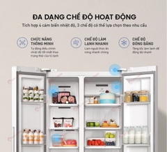 Tủ Lạnh Xiaomi Mijia 502L 2 Cánh – Kính Pha Lê, Ngăn Đông Mềm