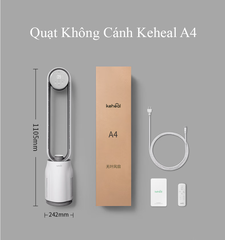 Quạt Không Cánh Xiaomi Keheal A4 Kiêm Lọc Không Khí, Khử Khuẩn Ion