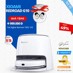 Robot Hút Bụi Lau Nhà Xiaomi Redroad G10 Thông Minh Tự Động Giặt Rẻ Diện Tích Hoạt Động 180m2 Công Suất 40W - Hàng Chính Hãng