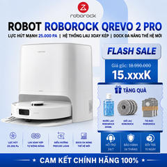Robot Hút Bụi Lau Nhà Roborock Qrevo 2 Pro Lực Hút 25.000 Pa - Chính Hãng