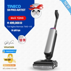 Tineco S9 Artist Steam Gập Nghiêng 180°, Lực Hút 22.000 Pa - Bản Quốc Tế