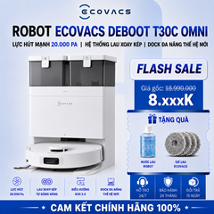 Robot Hút Bụi Ecovacs Deebot T30C Omni | Lực Hút 20.000 Pa