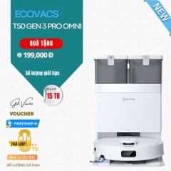 Robot Hút Bụi Lau Nhà Ecovacs Deebot T50 Pro Omni Gen 3 - Bản Quốc Tế