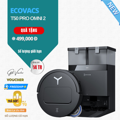 Robot Hút Bụi Lau Nhà Ecovacs Deebot T50 Pro Omni Gen 2 - Bản Quốc Tế