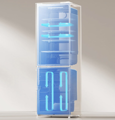 Tủ Lạnh Xiaomi Mijia 400L 3 Cánh, Mặt Đá Pha Lê