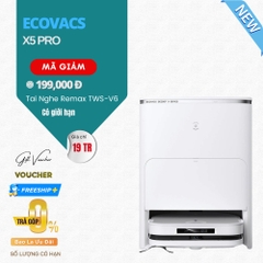 Robot Hút Bụi Lau Nhà Ecovacs Deebot X5 Pro Omni Lực 12.800 Pa - Bản Quốc Tế