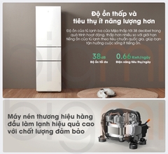 Tủ Lạnh Xiaomi Mijia 215L BCD-215MDM 3 Cánh, Ngăn Đông Mềm