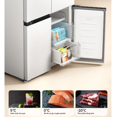 Tủ lạnh Xiaomi Mijia 521L 4 Cánh – Thiết Kế Siêu Mỏng, 18 Ngăn