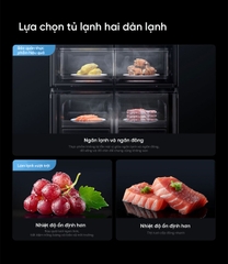 Tủ Lạnh Xiaomi Mijia 439L BCD-439WMBI 4 Cánh - Ngăn Đông Mềm, Mặt Đá Nhám