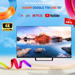 Tivi Thông Minh Xiaomi A 55 Inch Bản Quốc Tế - Siêu Mỏng – Màn Hình Phân Giải 4K UHD Kết Nối Internet Mạng LAN - Bản Chính Hãng