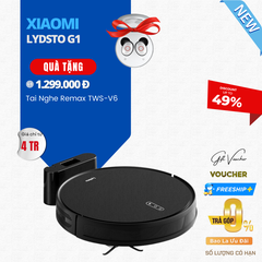 Robot Hút Bụi Lau Nhà Xiaomi Lydsto G1 Diện Tích Hoạt Động 200m2 Công Suất 28 W - Hàng Chính Hãng