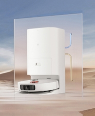 Robot Hút Bụi Lau Nhà Xiaomi Mijia Omni Tự Đổ Rác Giặt Giẻ, Bơm Nước Và Sấy Khô Nhiệt Độ Cao Diện Tích Hoạt Động 250m2 Lực Hút 4000 Pa Công Suất 55 W  - Hàng Chính Hãng