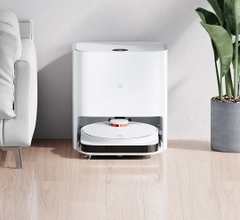 Robot Hút Bụi Lau Nhà Xiaomi Mijia Pro Giặt Khăn Lau Tự Động Diện Tích Hoạt Động 200m2 Công Suất 55 W Áp Suất 3000 Pa - Hàng Chính Hãng