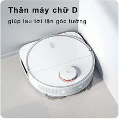 Robot Hút Bụi Lau Nhà Xiaomi Mijia Pro Giặt Khăn Lau Tự Động Diện Tích Hoạt Động 200m2 Công Suất 55 W Áp Suất 3000 Pa - Hàng Chính Hãng