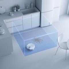 Robot Hút Bụi Lau Nhà Xiaomi Smartmi Vortex Wave Lau Sạch Nhất Thế Giới Công Nghệ Mới Con Lăn Xoay 1600 Vòng/Phút, Kết Nối App Lực Hút 4000 Pa, Diện Tích 150 m2 Công Suất Cao 75 W - Hàng Chính Hãng