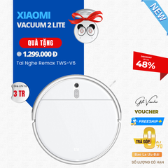 Robot Hút Bụi Xiaomi Vaccum Mop 2 Lite Diện Tích Làm Việc 150 m2 - Hàng Chính Hãng