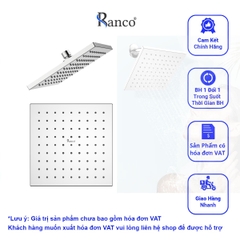 Bát sen cây tắm đứng, bát sen vuông to 20x20cm RANCO sáng bóng mát xa dày dặn RO-121V