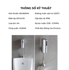 Van xả tiểu nam cảm ứng RC - 8407