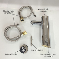 Bộ vòi chậu rửa tay cảm ứng nóng lạnh RC - 8530