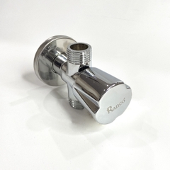 Van chữ T chia 2 dòng nước chất liệu mạ chrome lõi đồng, chia nước ren 21 RANCO giảm áp 3 đầu KT - 922