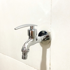 Vòi hồ tay gạt nước 1 chiều cấp máy giặt RANCO lõi đồng có khớp nối đầu vòi dễ tháo lắp KT - 911