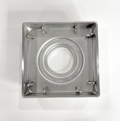 Phễu thoát sàn chống mùi hôi, ga thoát sàn RANCO inox 304 ngăn rác,thoát nước nhanh phi 45.6 RO-450G