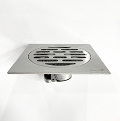 Phễu thoát sàn, ga thoát sàn ngăn mùi RANCO 15cm inox 304 ngăn rác thoát nước nhanh phi 69 RO-256A