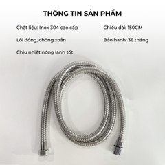 Bộ vòi hoa sen dây Inox 304 FSI 401