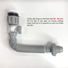 Xi phông chậu rửa tay xả nhấn mặt sứ RC-905