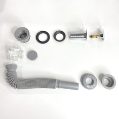 Xi phông chậu rửa tay xả nhấn mặt inox RC-903