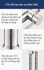 Vòi chậu rửa bếp Ranco RC-X63 – Linh hoạt, tiện dụng, sang trọng