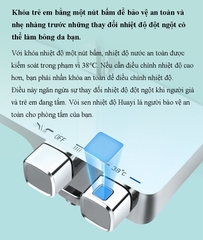 Bộ cây vòi sen tắm ba chức năng A-78  Công nghệ điều nhiệt thông minh, an toàn và sang trọng