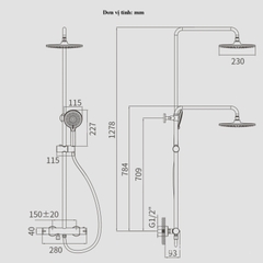 CÂY SEN TẮM ĐỨNG NÓNG LẠNH RANCO RC-J86 – THIẾT KẾ HIỆN ĐẠI, CHẤT LƯỢNG CAO