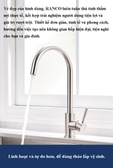 Vòi chậu rửa bếp Ranco RC-X63 – Linh hoạt, tiện dụng, sang trọng