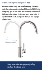 Vòi chậu rửa bếp Ranco RC-X63 – Linh hoạt, tiện dụng, sang trọng