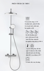 CÂY SEN TẮM ĐỨNG NÓNG LẠNH RANCO RC-J86 – THIẾT KẾ HIỆN ĐẠI, CHẤT LƯỢNG CAO