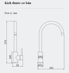 Vòi chậu rửa bếp Ranco RC-X63 – Linh hoạt, tiện dụng, sang trọng