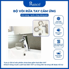 Bộ vòi chậu rửa tay cảm ứng nóng lạnh RC - 8530