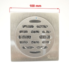 Phễu thoát sàn ngăn mùi hôi RANCO inox 304 ngăn rác, thoát nước nhanh phi 45.6 ống 60, 76mm RO-402E