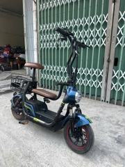 Xe điện mini chở em bé 2 chỗ ngồi