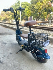 Xe điện mini chở em bé 2 chỗ ngồi