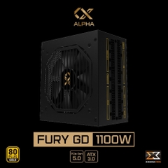 Nguồn máy tính XIGMATEK FURY GD 1100W / 850W - 80PLUS GOLD, PCI-E Gen 5.0, ATX 3.0, 100% CÁP DẸT ĐEN